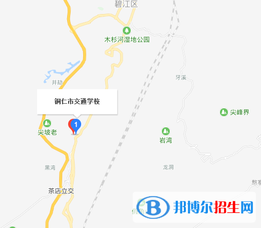 銅仁交通學校地圖