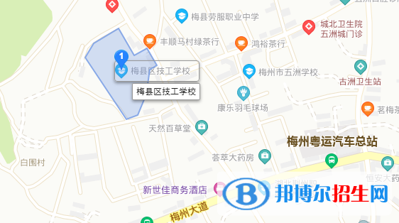 梅縣技工學(xué)校地址在哪里 