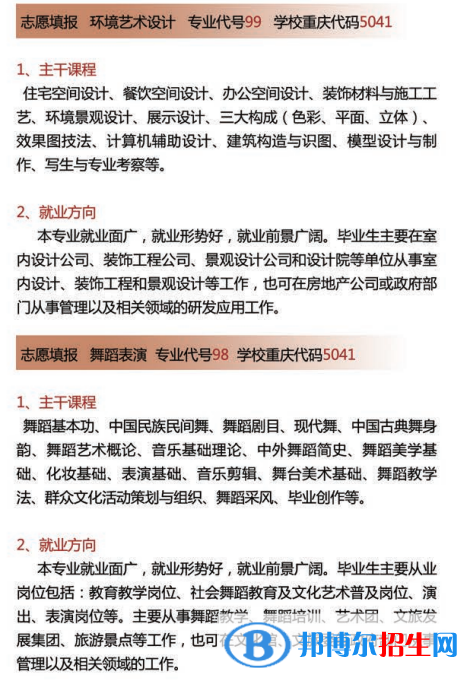 2022年重慶建筑科技職業(yè)學(xué)院藝術(shù)類專業(yè)有哪些？