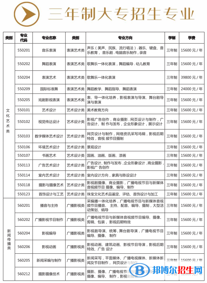 昆明藝術(shù)職業(yè)學(xué)院藝術(shù)類專業(yè)有哪些？