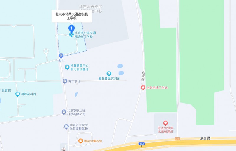 北京市公共交通高級技工學校地址，乘車路線