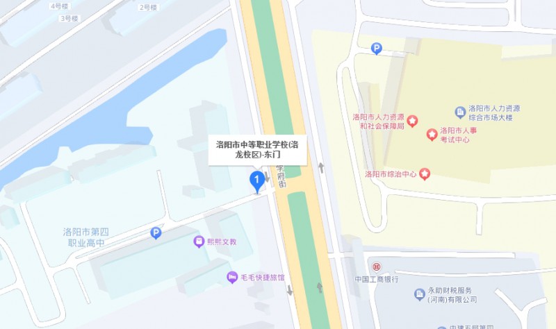 洛陽市中等職業(yè)學(xué)校洛龍校區(qū)地址，乘車路線