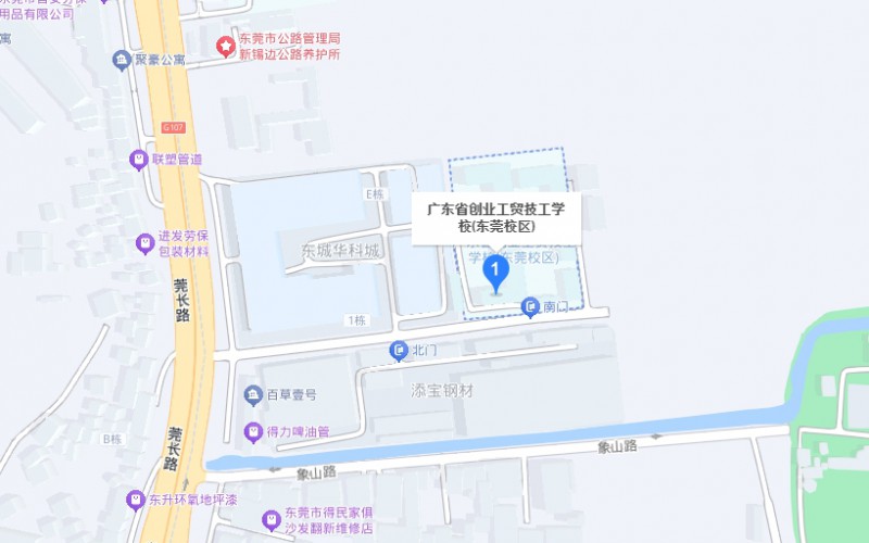 廣東省創(chuàng)業(yè)工貿(mào)技工學校地址，乘車路線