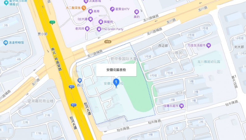 安徽省公路工程技工學(xué)校地址，乘車(chē)路線(xiàn)