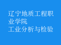 工業(yè)分析與檢驗(yàn)