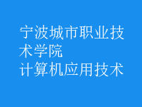 計(jì)算機(jī)應(yīng)用技術(shù)