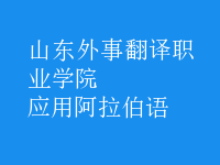 應(yīng)用阿拉伯語