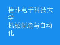 機械制造與自動化