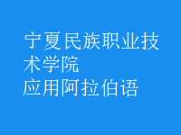 應(yīng)用阿拉伯語