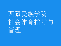 社會體育指導(dǎo)與管理