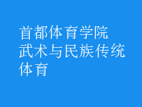 武術與民族傳統(tǒng)體育